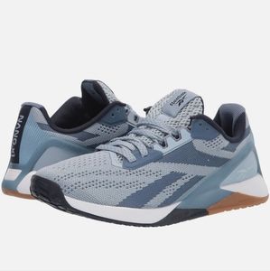 REEBOK Women's Nano XI Gum blue cross trainer size 9.5
